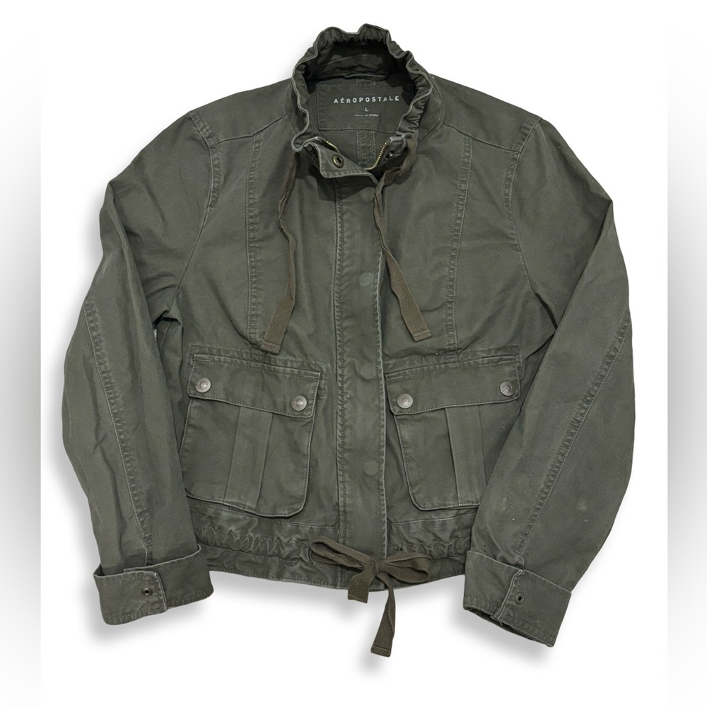 AEROPOSTALE Army Green Jacket P2P 20” Women size Large
